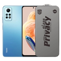 Folie de Protectie pentru Xiaomi Redmi Note 12 Pro, Vafy, Sticla Securizata ESD Antistatica, Super-X Privacy OG, Margini Negre, 0.30 mm, Transparent Inchis