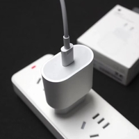 Incarcator Retea Fast Charge, Flippy, Incarcator Standard European PD20W, Compatibil cu iPhone 8-14, Cablu Fast Charge Inclus de 27W, 1m, Alb