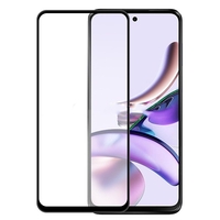 Folie Sticla Securizata pentru Motorola G14, Vafy, Compatibila cu Motorola Moto G14, Full Glue, Margini Negre, Transparent
