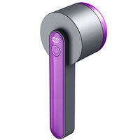 Aparat Pentru Curatat Scame, Par Si Praf, Vafy, Trimmer pentru Diferite Tipuri De Material, Cu Lame Din Otel Inoxidabil, Maner Ergonomic, Incarcare Prin USB, Negru Mov