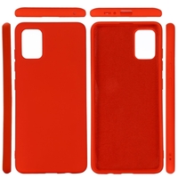 Husa protectie compatibila cu Samsung S10 Lite Liquid Silicone Case Rosu