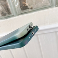 Husa protectie Vafy compatibila cu Apple iPhone 11 Pro Tpu Ombre, Verde/Alb