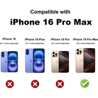 Husa de Protectie, Vafy, pentru Apple iPhone 16 Pro Max, TPU, Antisoc, Rezistenta la Impact, Protectie Camera, Transparenta