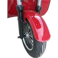 Triciclu Electric V6, Saige, Fara Permis, cu Doua Locuri, Motor 1800W, Baterie 72V24Ah, Autonomie 60km, 220x88x105 cm, Viteza Maxima 25km/h, Rosu
