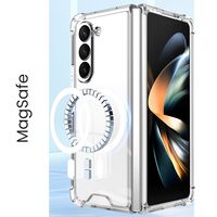 Husa pentru Samsung Galaxy Z FOLD6, Vafy, Husa de Protectie cu Anti-Shock, Tehnologie MagSafe Magnetic, Design Ultra Subtire, Anti alunecare, TPU Acrilic, Transparent