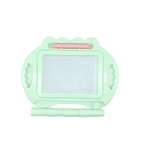Tabla Magnetica pentru desen Flippy, Pix, forma dreptunghi, dimensiuni 23x17 cm, Dezvolta Creativitatea, cu picioare suport, Verde