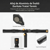 Set Surubelnita Cu Clichet, Vafy, 24 Piese, Sistem de prindere multipla, ergonomic si adaptiv, 16 × 9,3 × 3,6 cm, Negru