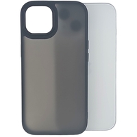 Husa de Protectie, Vafy, pentru iPhone 15, Satin Matte, din PC, Negru