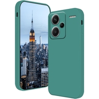Husa de Protectie, Vafy, pentru Xiaomi Redmi Note 13 Pro Plus 5G, Liquid Silicone, cu Microfibra pe Interior, Protectie Antisoc, Compatibil Incarcare Wireless, Verde