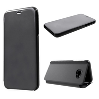 Husa Samsung Galaxy J4 Plus 2018 Flip Cover Oglinda Negru