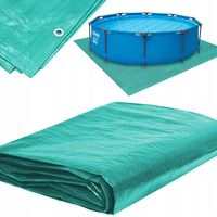 Prelata de protectie de dimensiune mare, laminata, impermeabila, cu protectie UV, 18x10 m, 70 GSM, verde