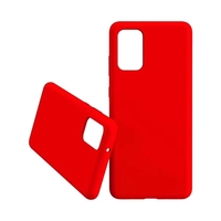 Husa protectie Vafy compatibila cu Samsung Galaxy S21 Ultra Liquid Silicone Case Rosu