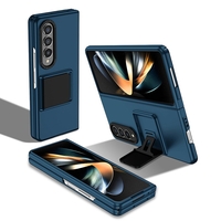 Husa de protectie Vafy, Pliere Tridimensionala, Multifunctionala, PC, pentru Samsung Galaxy Z Fold 4 5G, Albastru