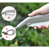 Cleste pentru Colectarea Deseurilor, Flippy, din Metal si Plastic, 77.5 cm, Fara Maini Murdare, Gri
