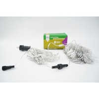 Sectiune Instalatie de Craciun Vafy, Tip Plasa, 160 LED-uri, 2 m x 2 m, 8 jocuri de lumini, Interconectabila, Fir transparent, Alb cald