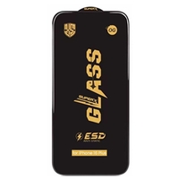 Folie Sticla Securizata pentru iPhone 16 Plus, Vafy, Folie compatibila cu Apple iPhone 16 Plus, Sticla ESD, Super HD Glass, Anti-static, Margini Negre, Transparent