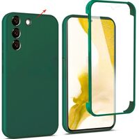 Husa de Protectie, Vafy, pentru Samsung Galaxy A51, cu Acoperire Completa 360, Folie de Protectie, Plastic, Auriu