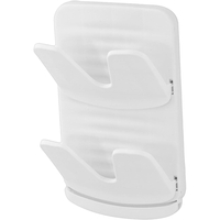 Suport de Bucatarie, Flippy, pentru Capace/Tocatoare, din Plastic, Colectare Apa Scursa, Montare fara Perfoarare, 33.3 x 20.7 x 3.5 cm, Alb