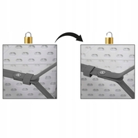 Banca pliabila, cu maner, HDPE si cadru metalic, 180x30x43 cm, alb/gri