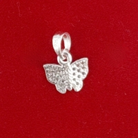 Pandativ din Argint 925, Jolie Silver, pentru Dama, Model Fluturas Minizirconii, 0.7 g, Design Fin si Elegant, Argintiu
