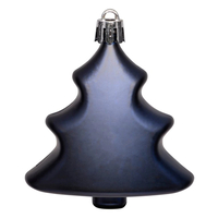 Set decoratiuni pentru brad Quiet Times, 60 piese, alb, albastru, argintiu