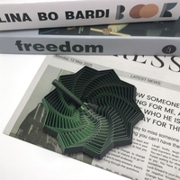 Jucarie Decompresie, Flippy, Model Stea 3D, DuoChrome, Maner Spirala, Turn Magic Geometric, Multiple Forme, Anti-stress, 17 cm, Negru/Verde