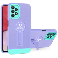 Husa Armor Design cu Stand pentru iPhone 11, Mov/Albastru, Suport Auto Magnetic, Wireless Charge, Protectie Antisoc, Vafy
