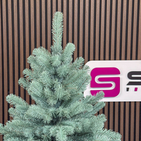 Brad artificial Christmas Deluxe by Sersimo, Kovalivka Select argintiu, integral 3D, 230 cm