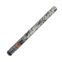 Tub de Confetti, Flippy, Money, 60x5 cm, Confetii Asortate Model Dolari, Eliberare prin Rasucire, Multicolor