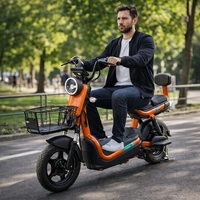 Scuter Electric KG, Saige, Fara Permis, Motor 500W, Baterie 48V20Ah, Autonomie 60km, 153x40x85 cm, Viteza Maxima 25km/h, Portocaliu