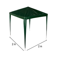 Pavilion gradina 200x200x240 cm, structura metalica, acoperis PE 90g/mp, verde