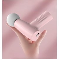 Mini Aparat de Masaj, Vafy, Tip Pistol, Incarcare USB Tip C, Portabil, Pentru Relaxare Musculara, Autonomie 120 Min, 3 Trepte de Viteza, Roz