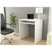 Birou STAR pentru camera copilului, raft tastatura, pal laminat 16 mm, 68x51x74 cm, alb