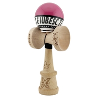 Kendama X TE IUBESC Originala, Profesionala, Flippy, Super Sticky cu Cupe Mari KING SIZE V3, Gaura in Baza, Rulment Metalic, din lemn 18 cm, Ata