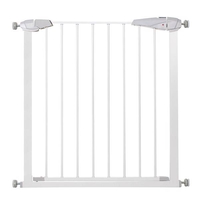 Poarta de siguranta Safety Gate pentru scari, ajustabila 132-141 cm, din otel, alba
