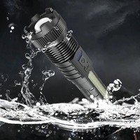 Lanterna LED Vafy P50 mare, Incarcare USB, 10W, 2 Surse de Lumina, 16 x 3.8 cm, Negru