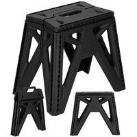 Scaun inaltator multifunctional tip scara, 150 kg, compact, cu maner, 38x25x34 cm, negru