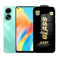Folie de Protectie pentru Oppo A78, Vafy, Sticla Securizata ESD, Margini Negre, Rezistenta la Zgirieturi, Antistatica, 0.35 mm, Transparenta