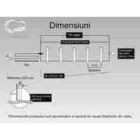 Instalatie Craciun, 70 m, 700 Led-uri ,Liniara, Albastru, 8 jocuri de lumini, Transformator, Interconectabila, Prelungitor 3 m inclus, Fir Transparent, Vafy