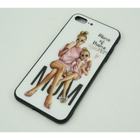Husa protectie,Flippy, compatibila cu Apple iPhone 12 Glass print Mama of Drama Multicolor