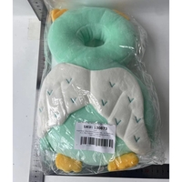 Perna tip Rucsac pentru Protectia Capului, Vafy, Tetiera tip Bufnita, pentru Bebelusi, 33x6x19 cm, 180 g, Verde