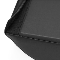 Suport lombar fitness pentru abdomene, spuma si MDF, 38x30x8 cm, negru