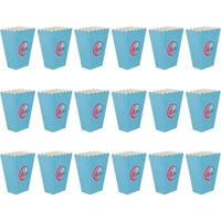Set 6 Cutii Popcorn Gender Reveal, Vafy, Girl or Boy, din Carton, 13 x 9 cm, Roz/Albastru