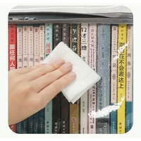 Cutie de Depozitare, Flippy, din PVC+Textil, Rezistenta la Apa, Geanta pentru Carti, 23x17x28 cm, Transparent-Alb