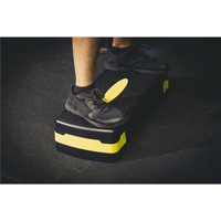 Stepper aerobic, ajustabil in 3 trepte, antiderapant, maxim 350 kg, 68x29x20 cm, negru si verde