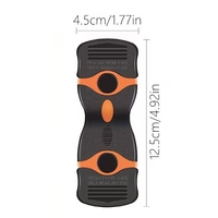 Racleta Multifunctionala pentru Curatare Sticla si Ceramica, Flippy, Design Ergonomic, Maner Anti-alunecare, Include 20 de Lame de Schimb, 12,5 x 4,5 cm, Portocaliu