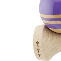 Kendama X Originala RAINBOW, Profesionala, Flippy, Cupe Mari KING SIZE V3, Super Sticky, Gaura in Baza, Rulment Metalic, din lemn 18 cm, Ata 62/65 cm, Indigo/Maro