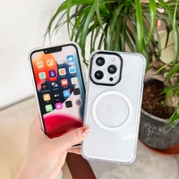 Husa MagSafe Silicone pentru iPhone 12 Pro Max, Vafy, Transparenta, Magnetica, Extra Protectie Camera Negru
