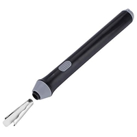 Radiera Electrica, Flippy, pentru Schite si Arta, Grosime Varf 3 mm/5 mm, Baterii 2 x AA (neincluse), din ABS, Negru