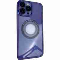 Husa protectie MagSafe TPU, Vafy, pentru Apple iPhone 12, cu decupaj logo, Folie Sticla Camera, Mov